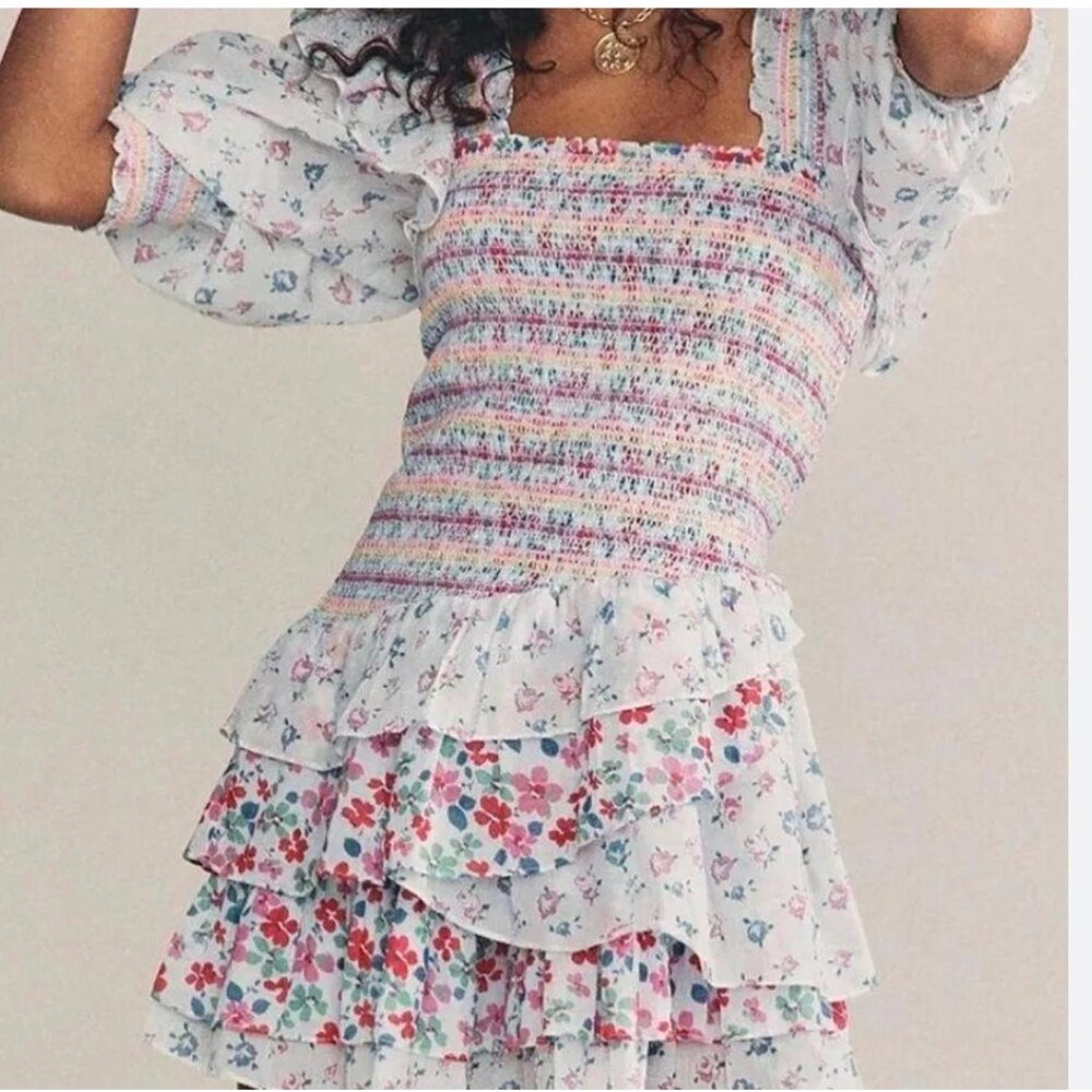 The brunch club floral mini dress